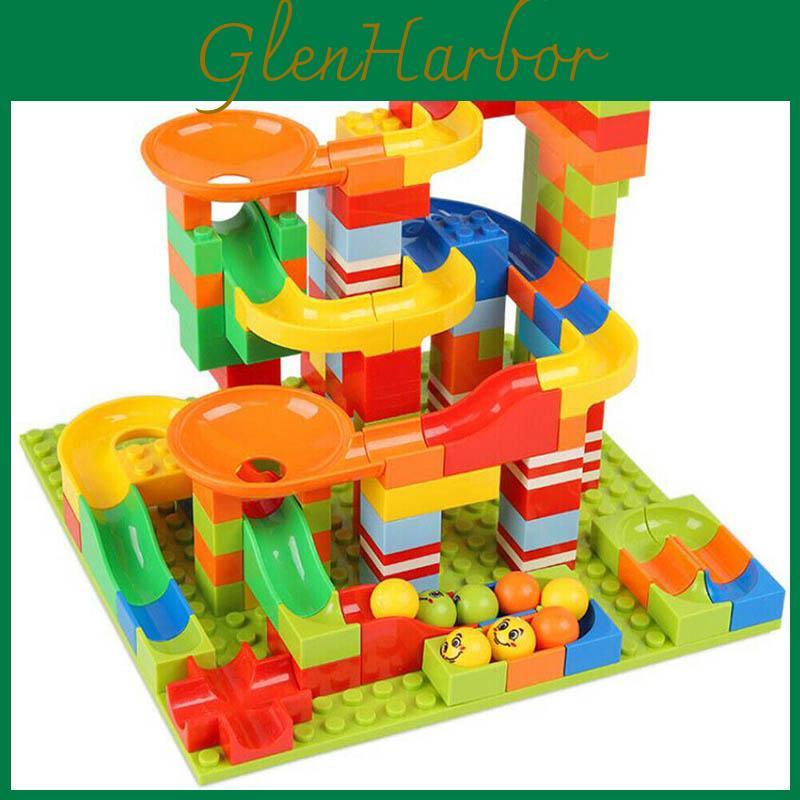 165pcs Classic Marble Run Maze Ball Race Track Building Blocks Set For Endless Fun