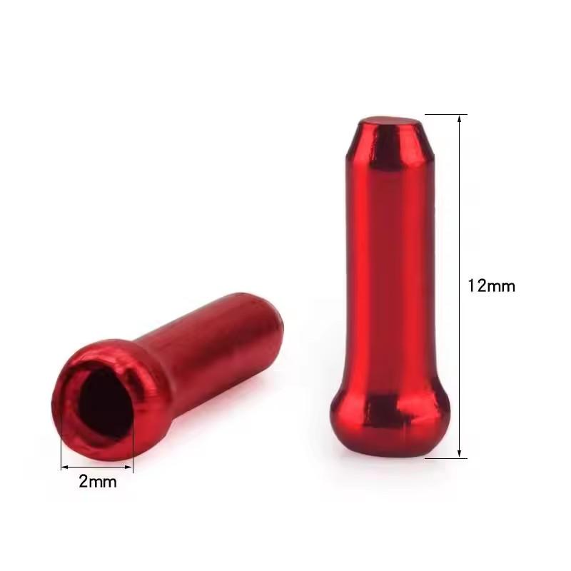 30Pcs Multiple Colors Aluminum Alloy Bicycle Brake Shifter Inner Cable Tips Wire End Cap Cable Line Core Cap Cover Gear