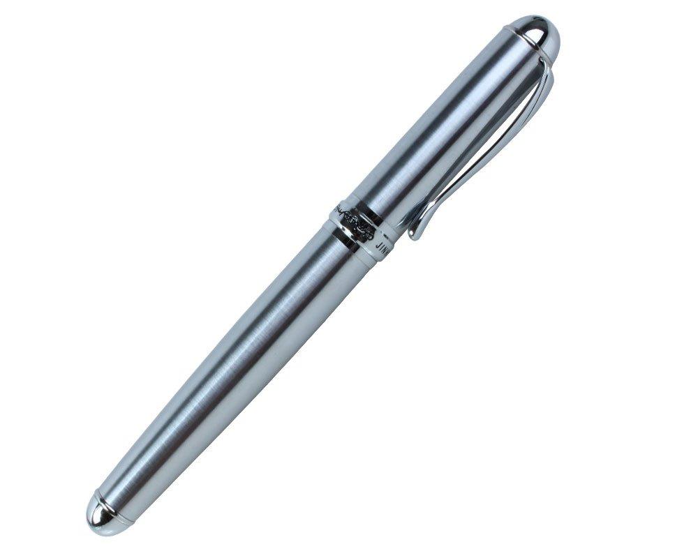 Gullor X750 Broad 18KGP Advanced Full Silver Matte Fountain the Best Metal Pen Pen,