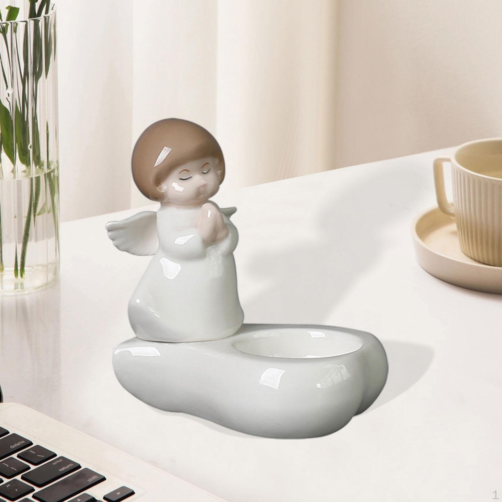 

Фигурка ангела подсвечник для чайных свечей декоративная подставка настольное использование Style B