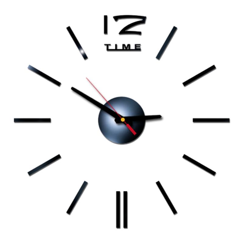 Wanduhr Rahmenlos Digitale Wanduhren DIY Acryl Wandaufkleber Quarz Leise Uhr für Zuhause Büro Wanddeko Horloge Murale