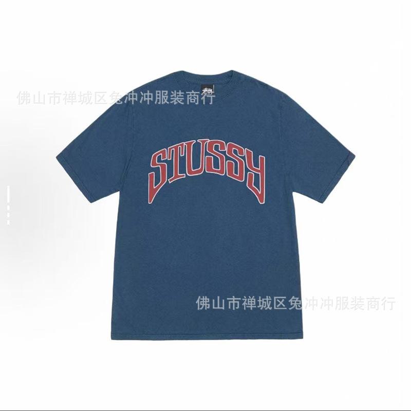 2025 new STU three standards complete spring and summer new tide brand classic cruise printed letters men and women with the same short sleeves