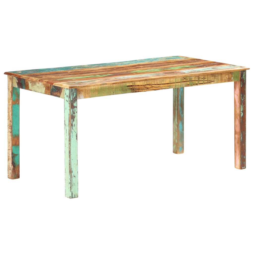 Dining Table Reclaimed Solid Wood 160 x 80 x 76 cm