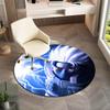 Famous cartoon NARUTO protagonist Uzumaki Naruto round carpet soft home decoration anti-slip door mat outdoor picnic mat carpet M3