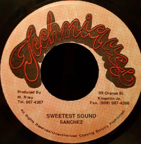 

7inch Record SANCHEZ - Sweetest Sound NONE Techniques Jamaica Reggae, Ska & Dub Used