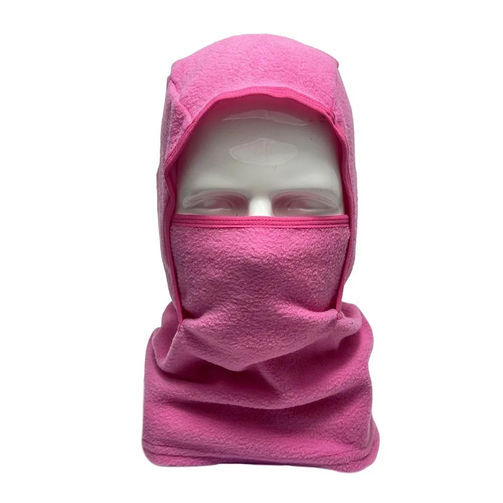 New Parent-Unisex Balaclava Hat Fleece Warm Ring Scarf Pullover Cap Windproof Ski Earmuffs Hat for Children Boys Girls