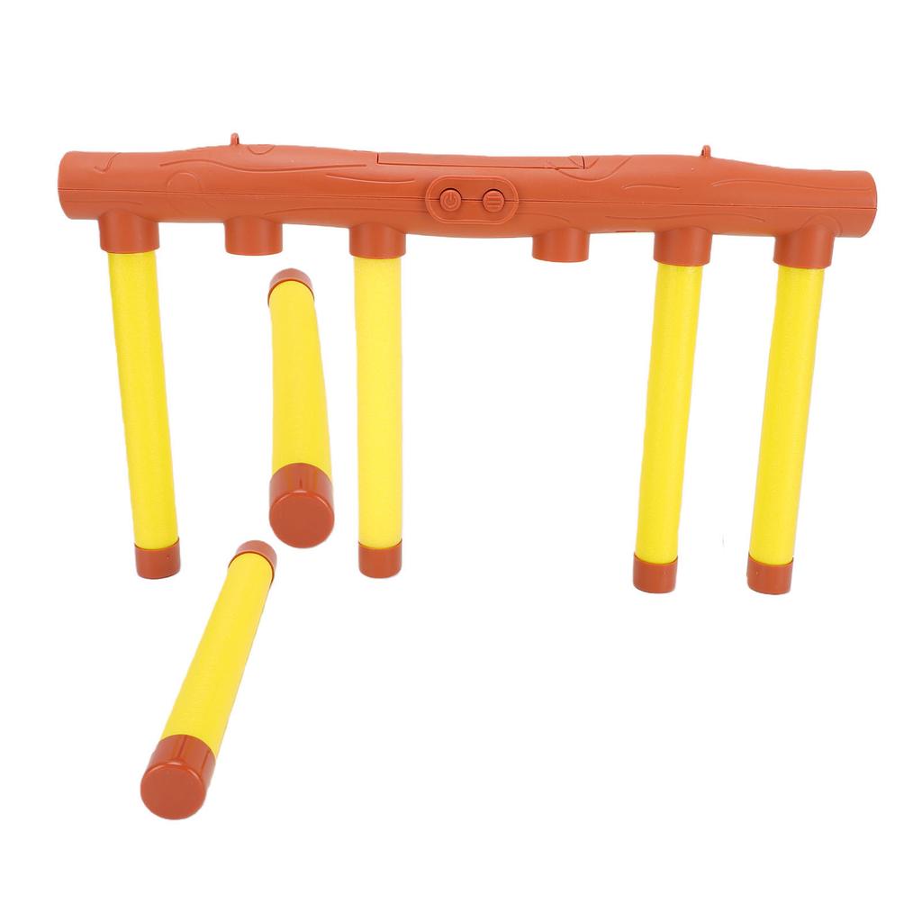 Catching Sticks Game with Remote Control Adjustable Speed Hand Speed Training Toy for Parent Child Interaction Yellow