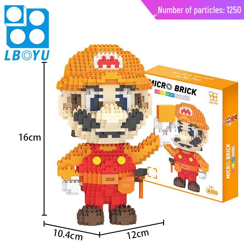 Le Bao Yu Educational Street Vendor Building Blocks for Kids and Adults – Micro Diamond Small Particles, One Piece
