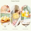 Food Grade Silicone Ice Mold with Tulips Design 4 Cavity Ice Cubes Tray Multipurpose Chocolate Dessert Crafting Mould