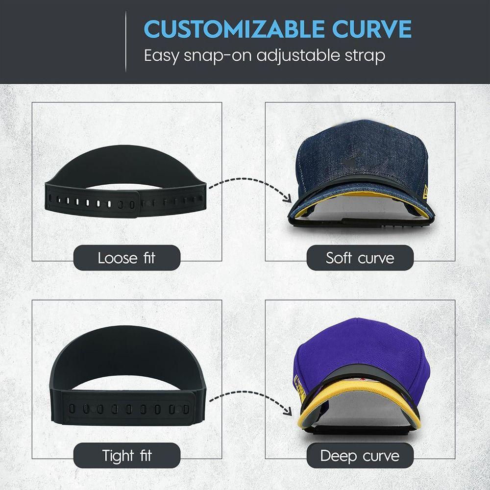 Hat Shaper Hat Brim Bender with 9 Brim Curve Hat Curve Band Tool Hat Curving Band Baseball Caps