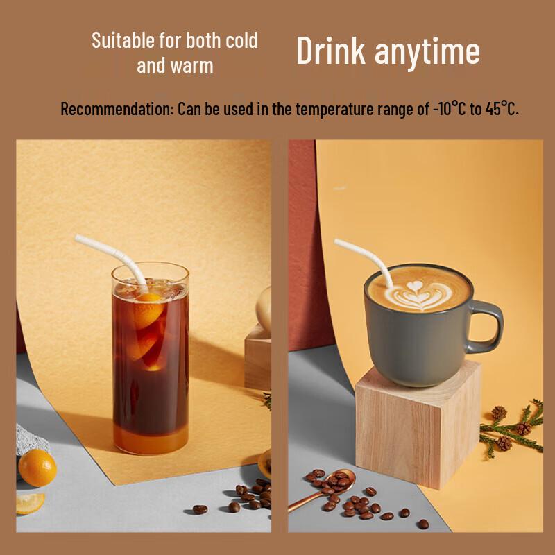 Chahua Individually Wrapped Thin Plastic Drinking Straws