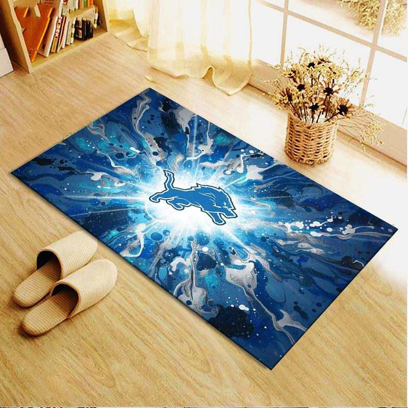 Detroit Lions Carpet Rug for Living Room Bedroom Home Sofa Decoration,Kids Play Non-slip Floor Mat