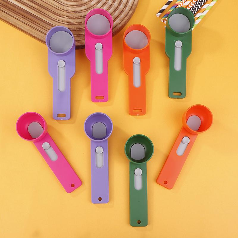 Creative No Spill Measuring Spoon Funnel Preparation Of Protein Powder Workout & Sports Drinks, Baby Formula Refill Mess Spill