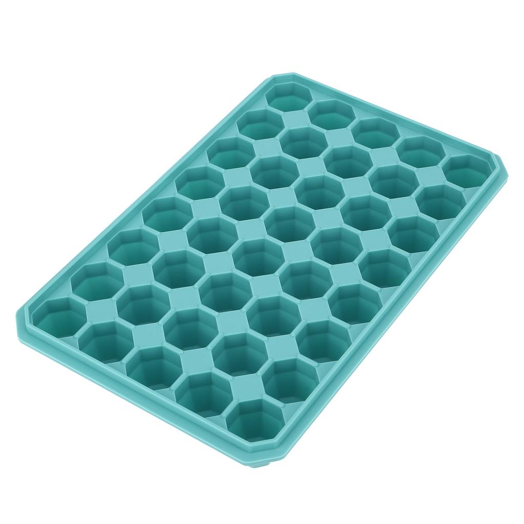 40 Grids Silicone Ice Cubes Tray Mould Mold DIY Ice Maker with Removable Lid Kitchen AccessoriesGreen