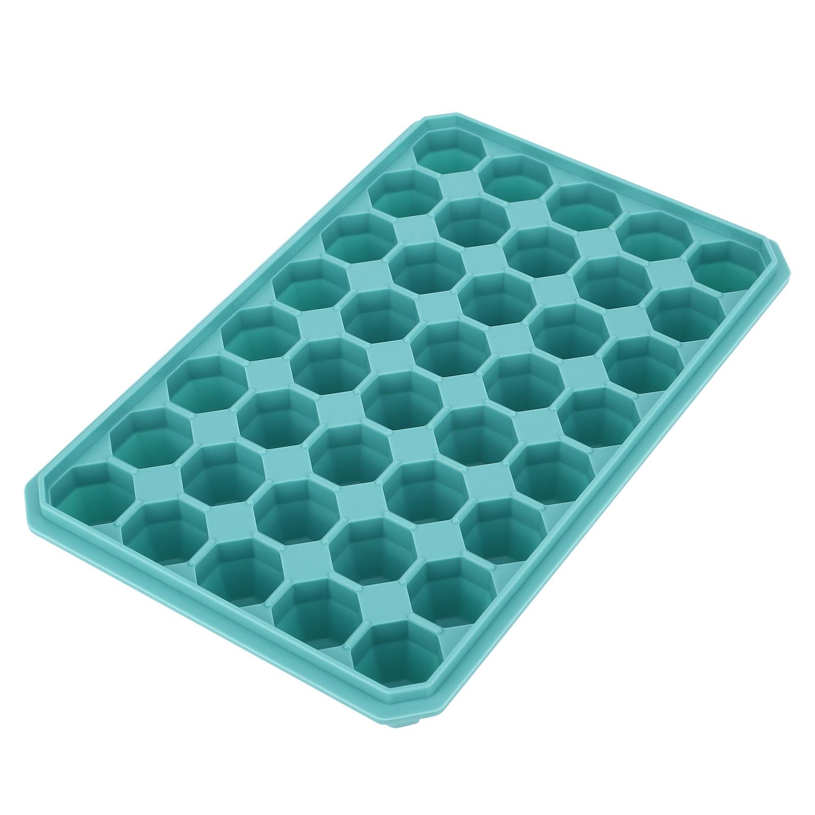 

40 Grids Silicone Ice Cubes Tray Mould Mold DIY Ice Maker with Removable Lid Kitchen AccessoriesGreen