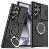 Armor Case For Samsung Galaxy A06 A26 A05 A56 A36 A16 A55 A35 A15 A54 4G 5G With Lanyard Ring Stand Slide Camera Protect Cover