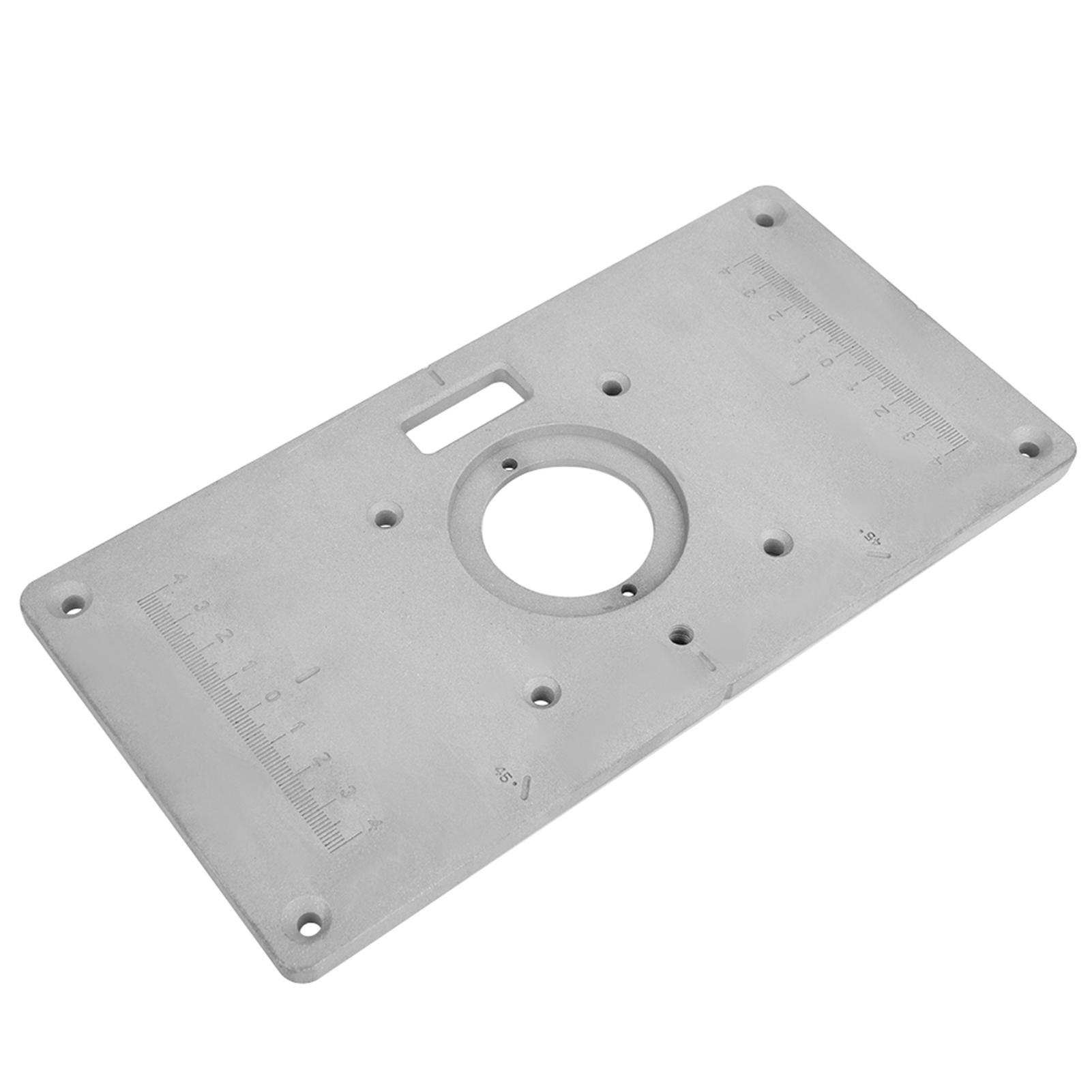 

235mm X 120mm X 8mm Aluminum Woodworking DIY Router Table Insert Plate&Ring