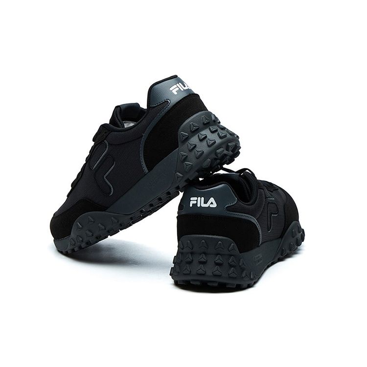 Fila Pacer Ткань Синтетическая кожа Удобные Низкие Повседневные Кроссовки Мужские кроссовки Черный F12M124154FBK