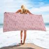Floral Beach Towel Microfiber Quick Dry Botanical Flower Bath Towel Oversized Sand Free Travel Swim Towels Gift for Women Girl