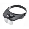Meichoon Head-Mounted Magnifier with 3 LED Lamps, Watchmaker Repair Tool Magnifier with 6 Multiple Interchangeable Lenses: 1.5X, 2X, 2.5X, 3.5X, 8X
