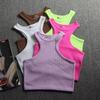 Camiseta de Tirantes para Mujer de Fitness Inspirada en Francia, Hombros Descubiertos, Cuello Alto - Transpirable, Secado Rápido, Sin Mangas, Ropa Deportiva para Correr
