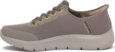 GO WALK Flex Netro Shoes In Nature Brown Grey