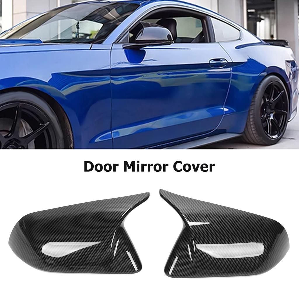 2pcs Door Mirror Cover Left Right Horn Replacement for 20152022