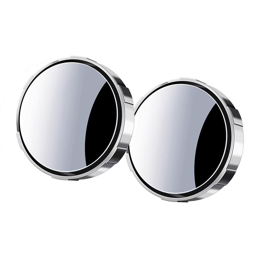 Car Convex Mirrors Blind Spot Mirror 360° Adjustable Wide Angle HD Suction Cup ABS+Glass Universal Rear View Assist for Parking