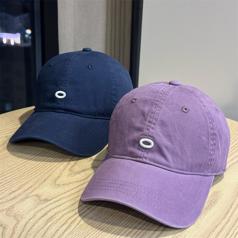 New white casual hat, women's big head circumference baseball cap, small face, enlarged and deepened soft top cap