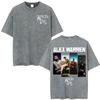 Alex Warren Little Orphan Alex Live Tour 2026 Graphic T Shirt Men's Clothing Vintage Washed T-shirts Casual O-Neck Loose T-shirt