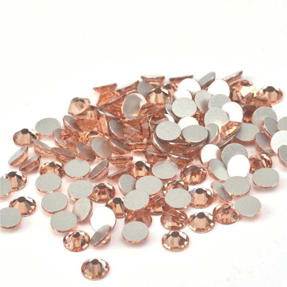 Non Hotfix Rhinestones Champagne Glass Rhinestone Strass Crystals Flatback High Grade Rhinestones for Clothes