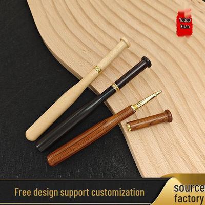 Rosewood Ballpoint Gel Pen Gift Set - Customizable Solid Wood with Gift Box