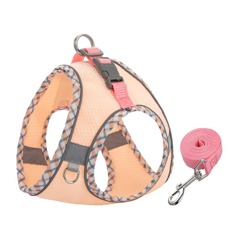 Small Medium Pet Dog Harness for Outdoor Use Set Dog Vest Strap Adjustable Breathable Harness for Dogs Puppy and Cats