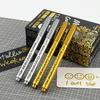Guangna GN550 Gold & Silver Paint Pen for DIY Photo Albums & Black Cardstock Highlighting.