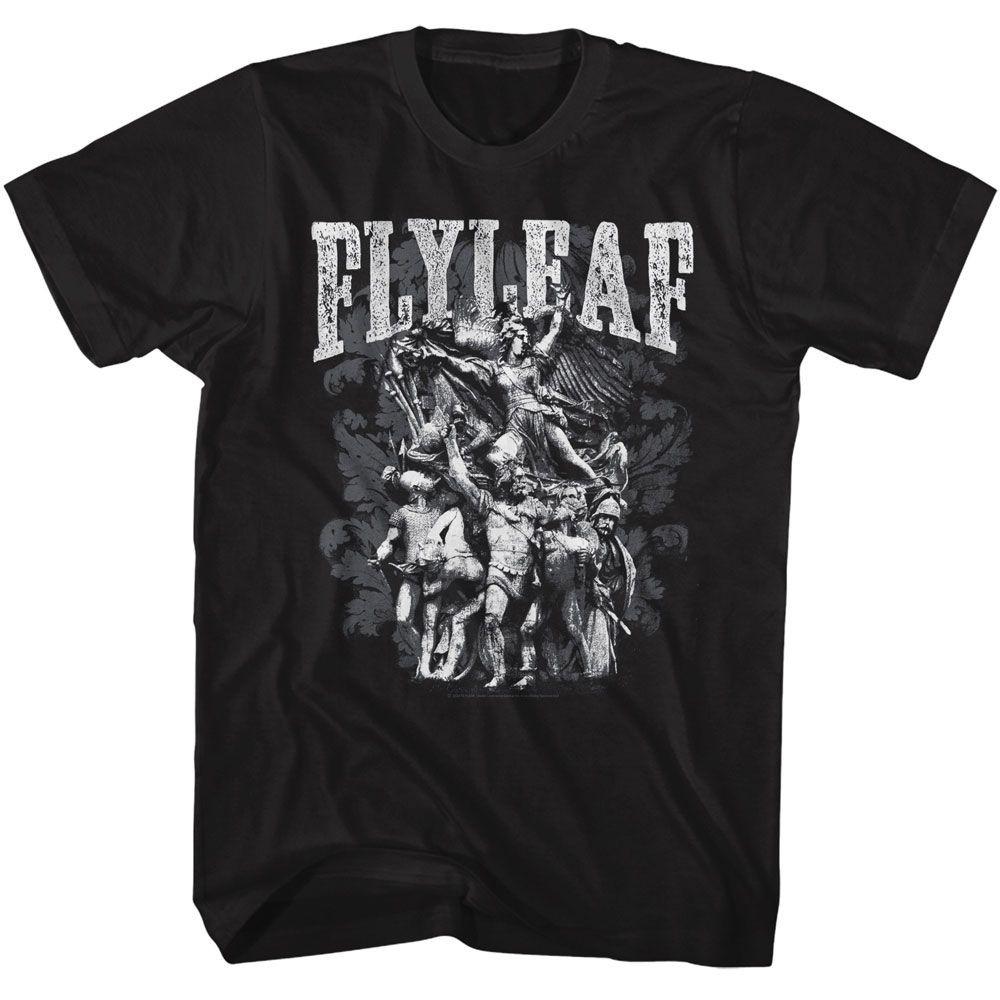 Fly Leaf Statues Black Music T-shirt Tops Tees Men's Women's Unisex
