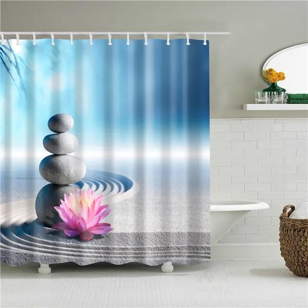 Christmas Shower Curtain Shell Snowman Flower Lighthouse Shower Curtains Bathroom Curtain Frabic Waterproof Polyester with Hooks