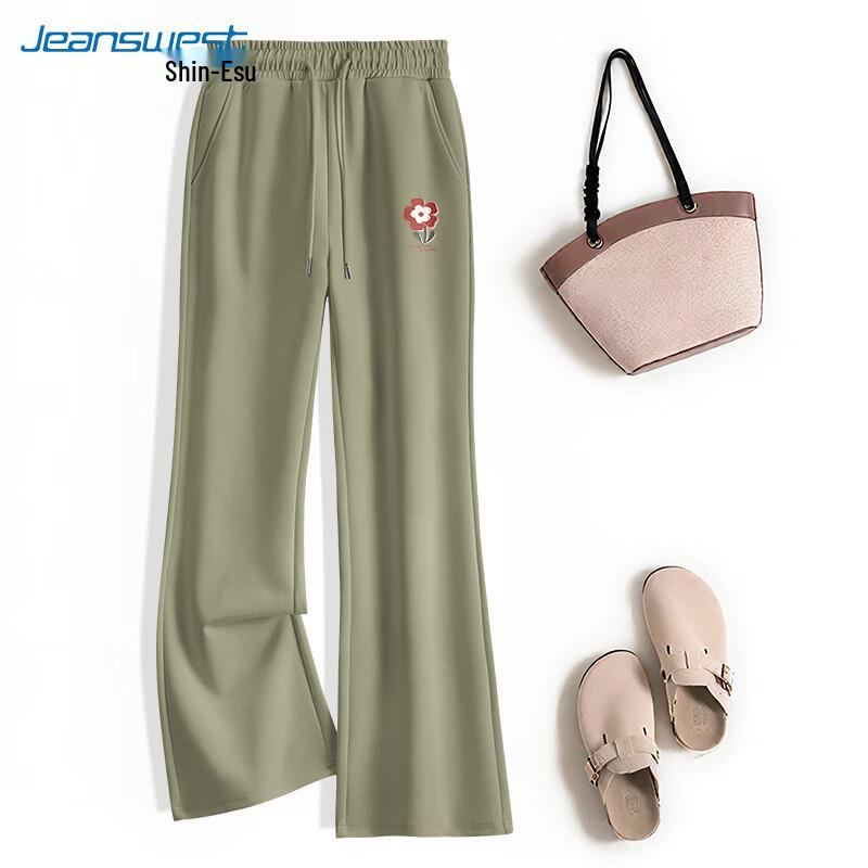 

JEANSWEST Женские спортивные брюки клеш с высокой посадкой L