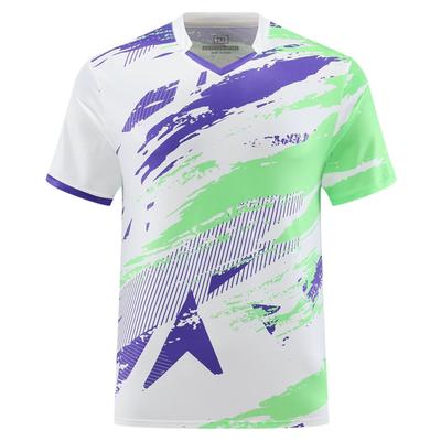 Anmurye Short Sleeve Table Tennis with Geometric Perfect for Badminton and Fitness and Perfect for Practice and Summer Outfits Men's T-Shirt Pattern,