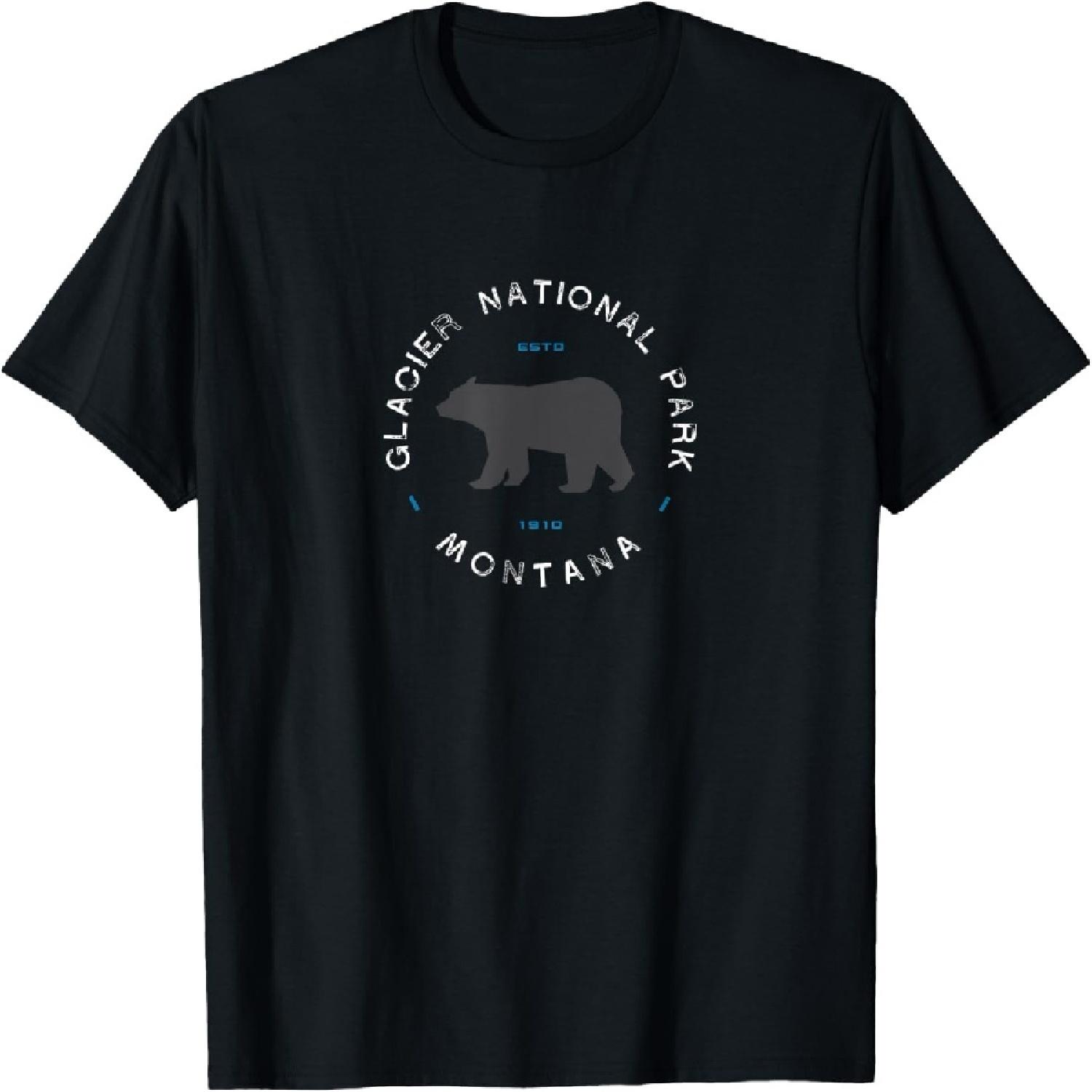 

Glacier National Park Retro Vintage Graphic T-Shirt XXXXXL різнокольоровий