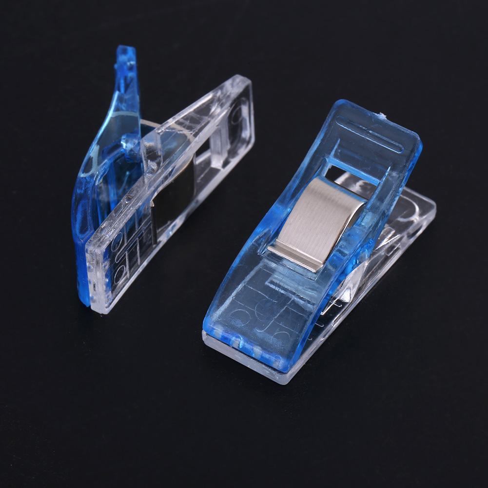 5Colors 20pcs Plastic Clip For Quilting Sewing Knitting Fabric Binding Needlework Clamp