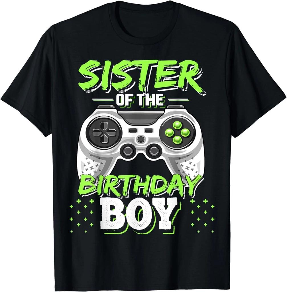 Sister of the Birthday Boy Matching Video Game Birthday Gift Unisex T-Shirt