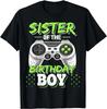 Sister of the Birthday Boy Matching Video Game Birthday Gift Unisex T-Shirt