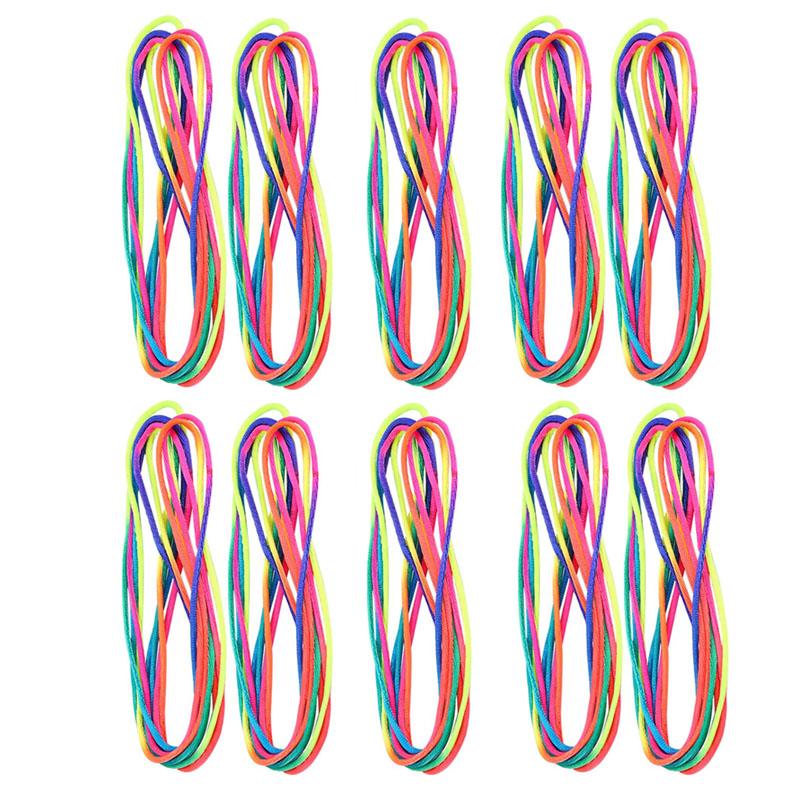 

10Pcs Rainbow Rope Finger Games For Kids Cats Cradle String Plaything Children S Day Festival Birthday Party Favors Kinder Spiele