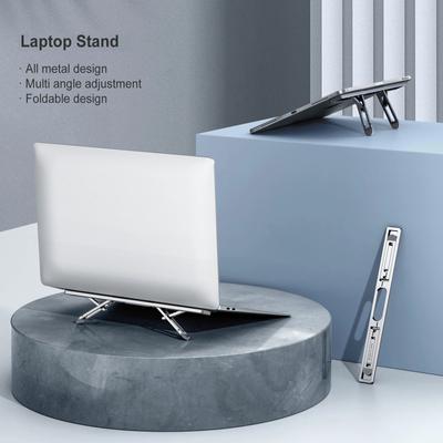 Aluminum Laptop Stand Vertical Notebook Stand 4-speed Adjustable Mount Foldable