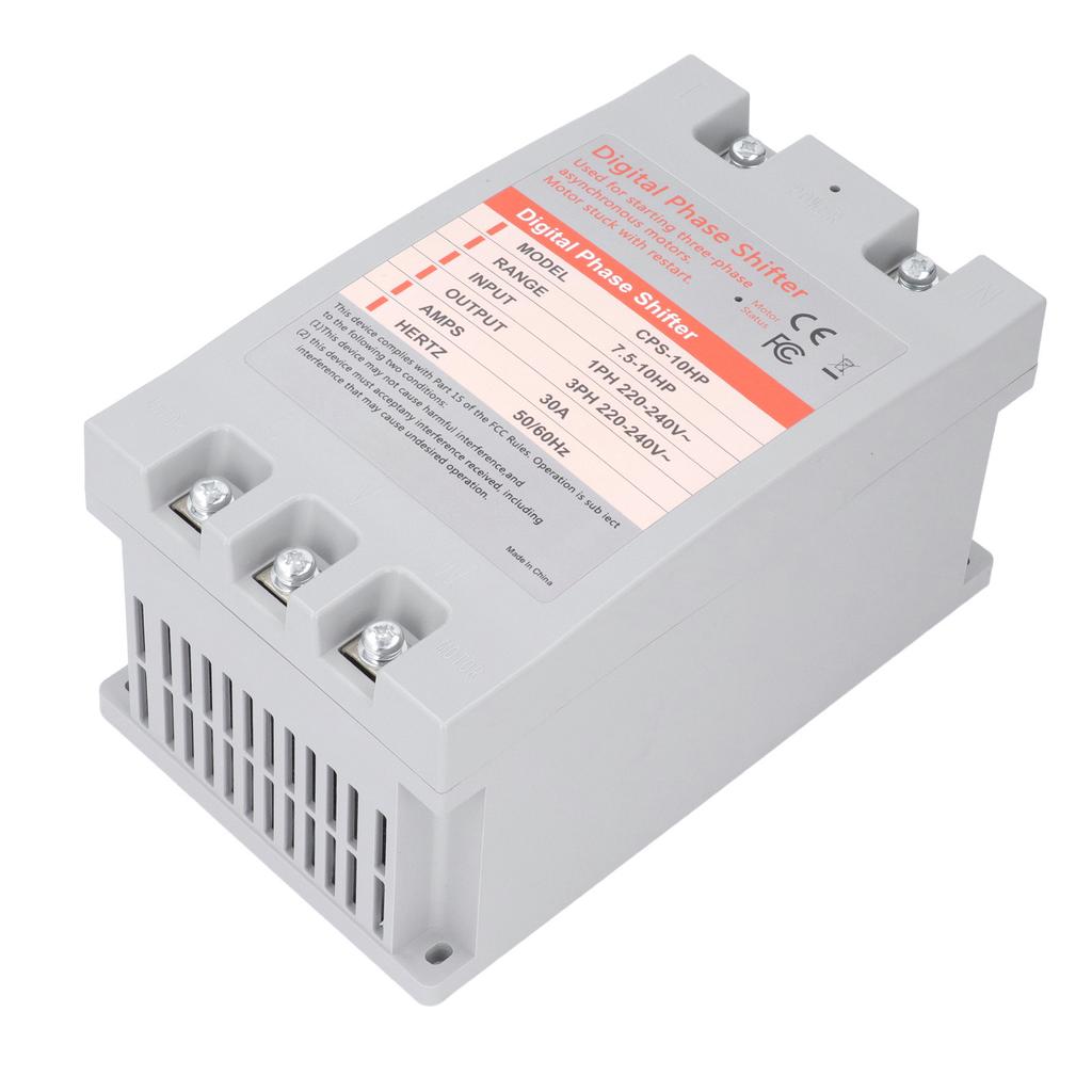 Single To 3 Phase Converter 5.5‑7.5KW 30A Digital Phase Shifter Converter for Residential Commercial