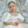Cross-Border Puff Sleeve Princess Dress for Girls - Flower Girl, Wedding, Birthday, Party, or Piano Performance.