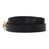 TORY BURCH Double-sided color-blocking design, leather brass belt, women's black - 157857001-Black XL