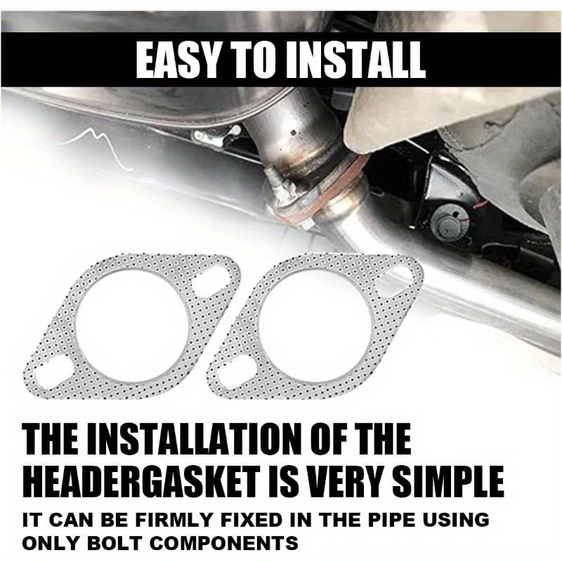 2 pieces of car exhaust gaskets - muffler high-temperature sealing gasket, enhanced high-temperature gasket