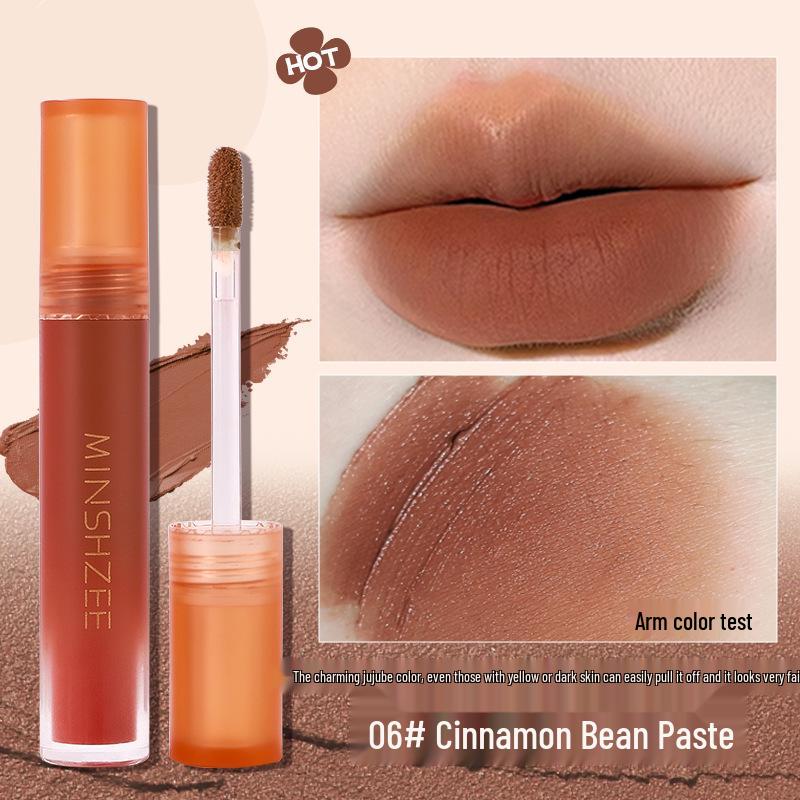 Mingxi Zhi Mousse Matte Velvet Lipstick: Long-Lasting Gloss for Autumn/Winter.