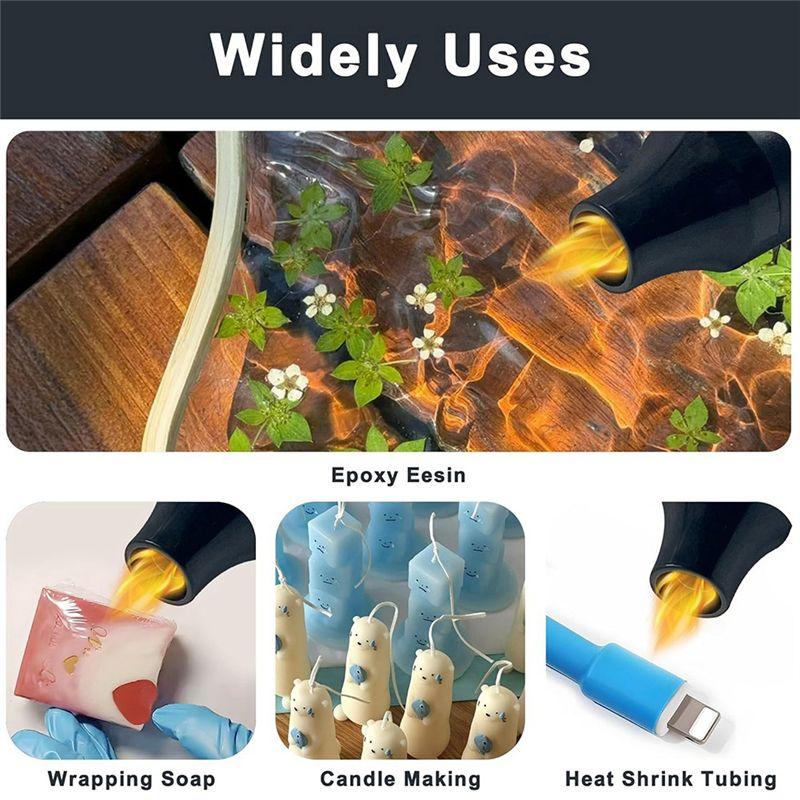AEE2-Mini Hot Air Gun Dual Speed Temperature Adjustment Fast Hot Air Gun Handmade Soft Clay Drying Shaping EU Plug